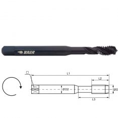 Maskingjengetapp bunnhull rustfritt (M)