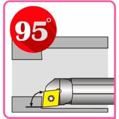 Stålholder for dreiing innvendig
