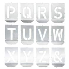 Sjablonger med bokstaver