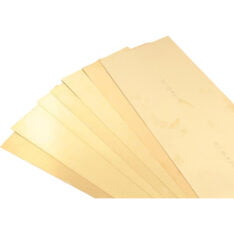 Shims ark messing 150x500 mm assortert