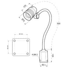 WRKPRO "Delta" LED Maskinlys IP20 (230V)