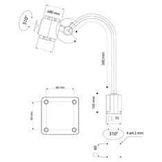 WRKPRO "Hela" LED Maskinlys IP65 (230V)