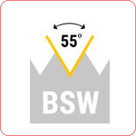 BSW - Britisk Whitworth (Grov)