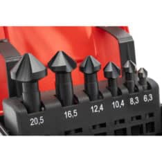 Forsenkersett (6,3-20,5) for rustfritt stål